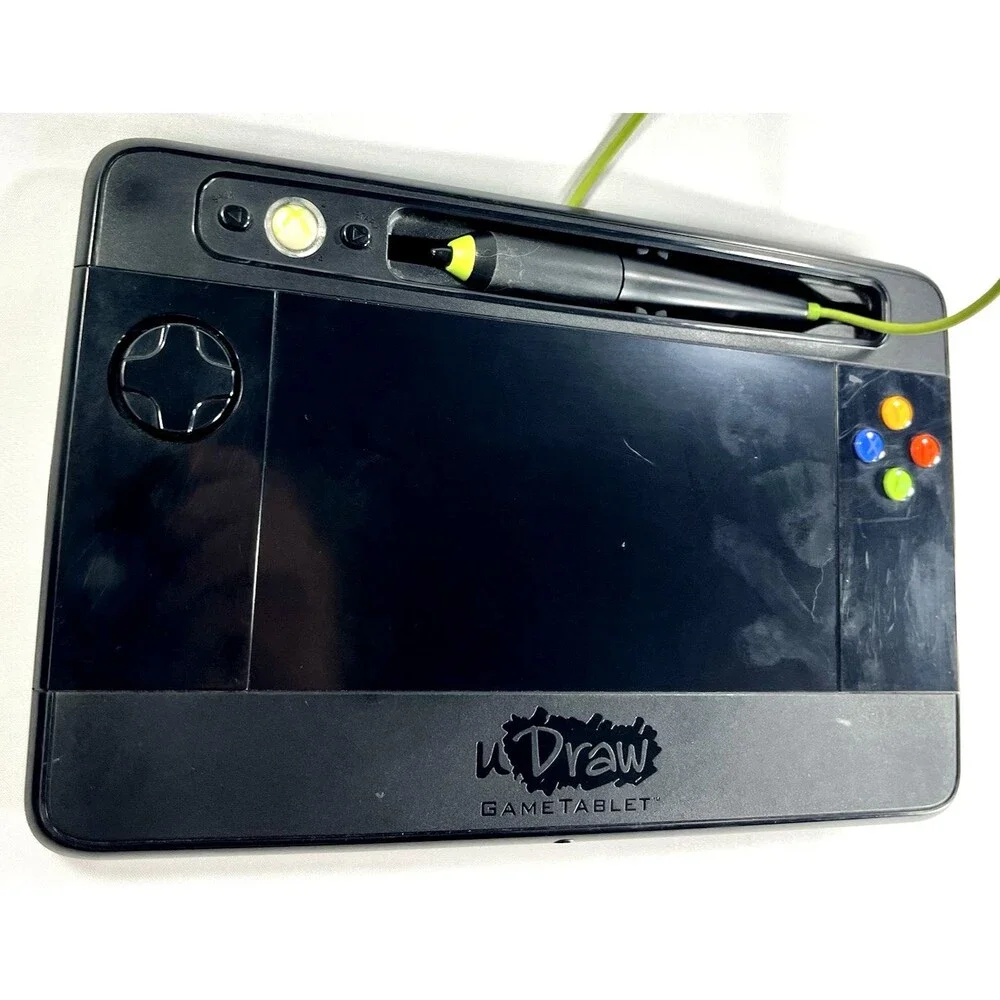 uDraw Xbox 360 Black Game Drawing Tablet #0100029 Only Tested Works